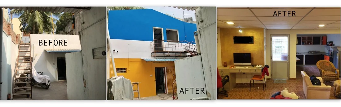 Before and after transformation slide 25, shown as published in the source gallery