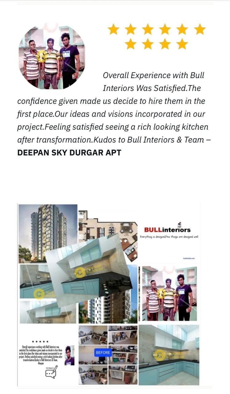 Deepan and Sky Durgar kitchen before-and-after client feedback artwork, shown in full