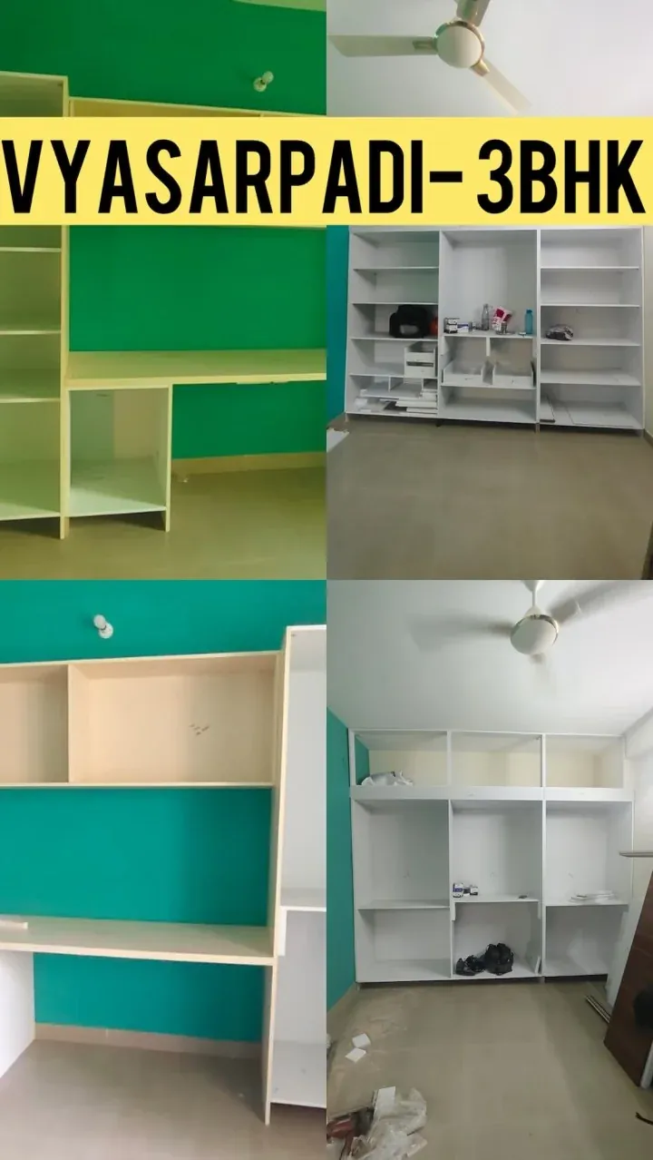 Completed Vyasarpadi three-bedroom interior project